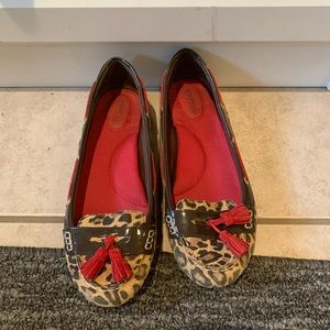 Sperry Top side Cheetah Print slide on